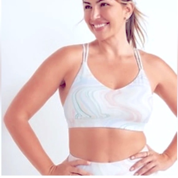 Old Navy Light Support Strappy V-Neck Sports Bra - XXL - Picture 1 of 4